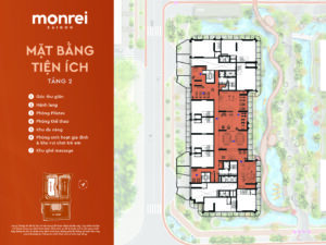 Mặt bằng tiện ích tầng 2