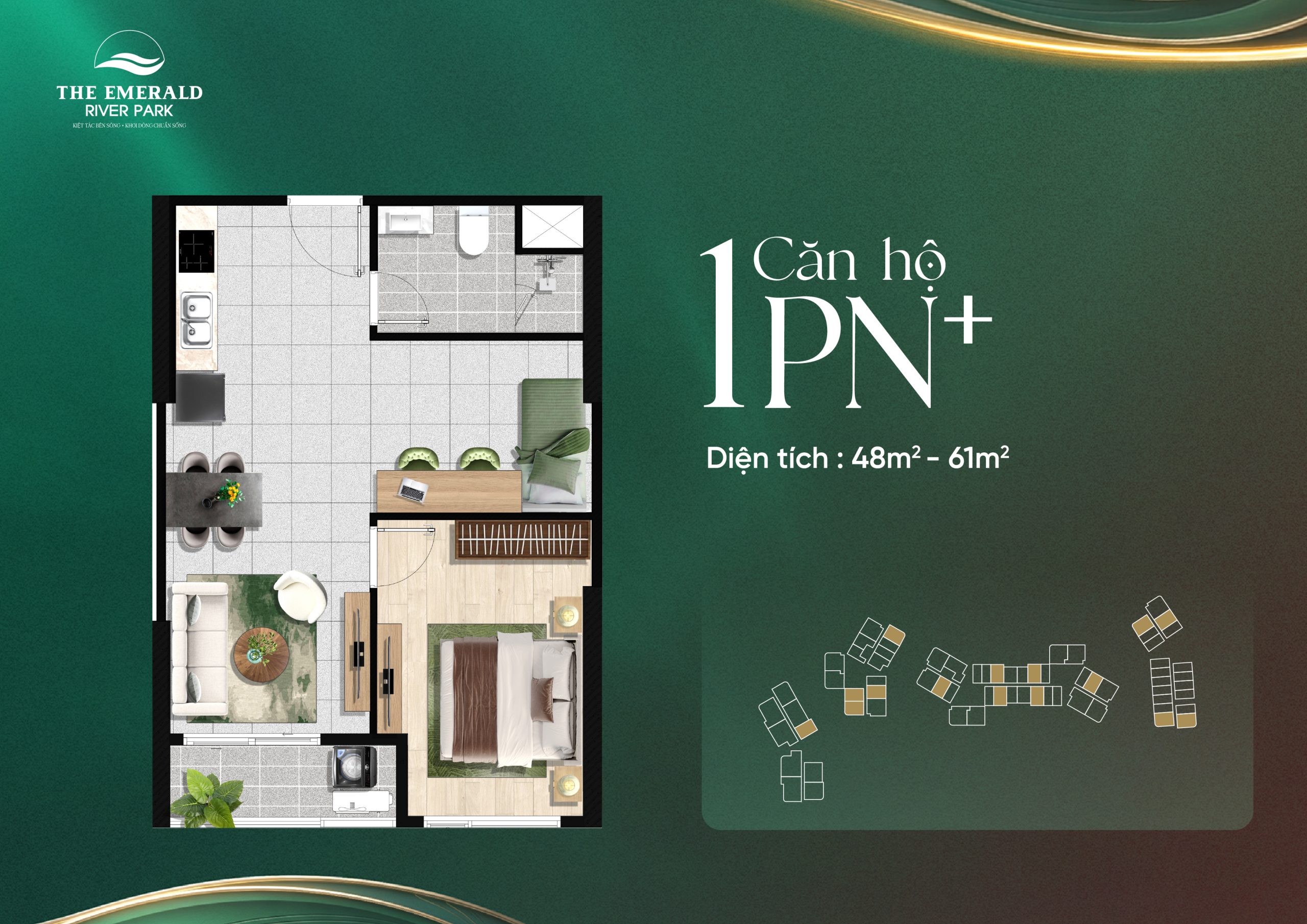 căn hộ 1PN+